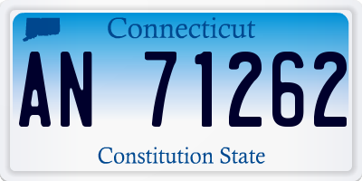 CT license plate AN71262