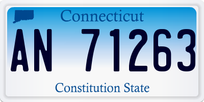 CT license plate AN71263