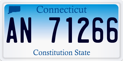 CT license plate AN71266