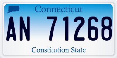 CT license plate AN71268