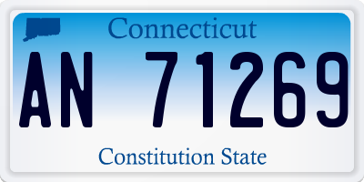 CT license plate AN71269