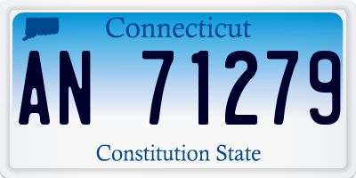 CT license plate AN71279