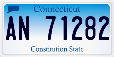 CT license plate AN71282