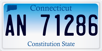 CT license plate AN71286