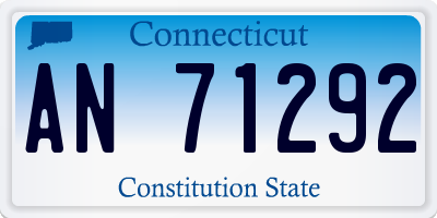 CT license plate AN71292