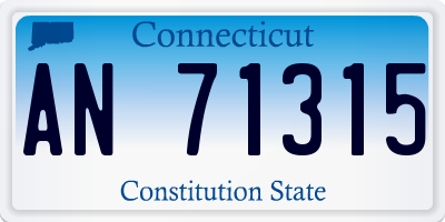 CT license plate AN71315