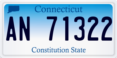 CT license plate AN71322
