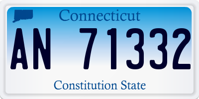 CT license plate AN71332