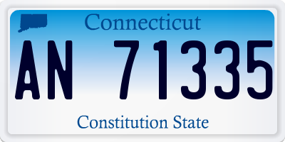 CT license plate AN71335