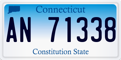 CT license plate AN71338