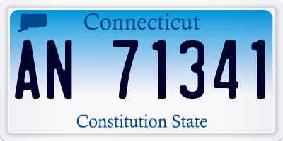 CT license plate AN71341
