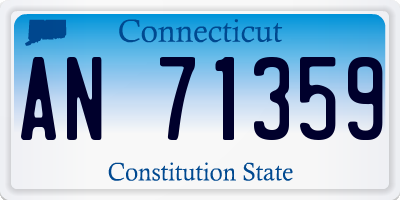 CT license plate AN71359
