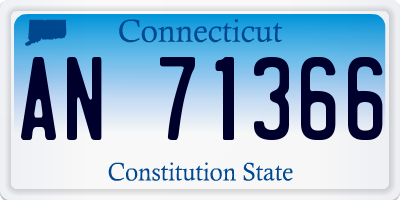 CT license plate AN71366