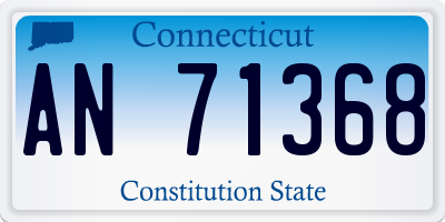 CT license plate AN71368