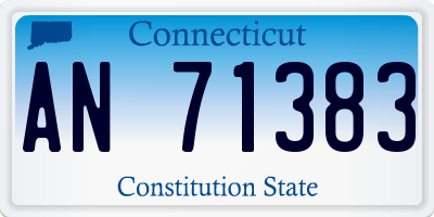 CT license plate AN71383
