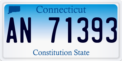 CT license plate AN71393