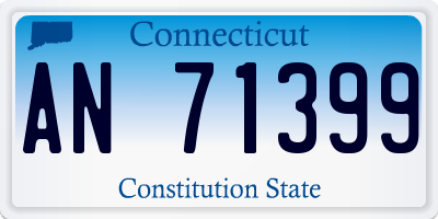 CT license plate AN71399