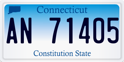 CT license plate AN71405