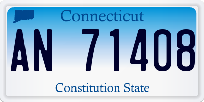 CT license plate AN71408