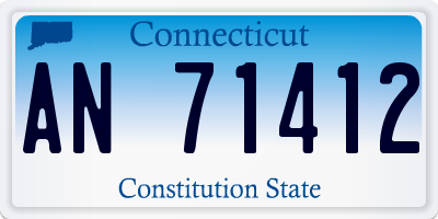 CT license plate AN71412
