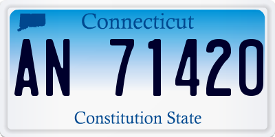 CT license plate AN71420