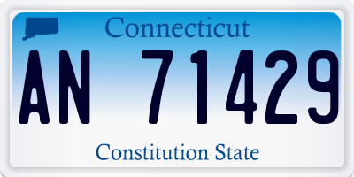 CT license plate AN71429