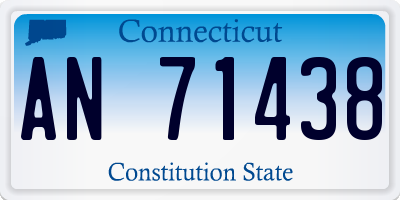 CT license plate AN71438