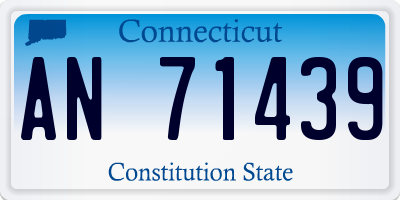 CT license plate AN71439