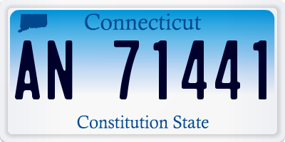 CT license plate AN71441
