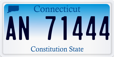 CT license plate AN71444
