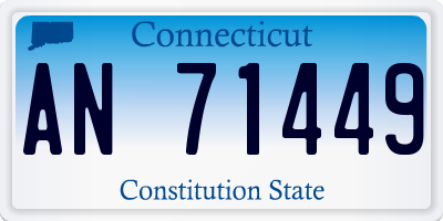 CT license plate AN71449