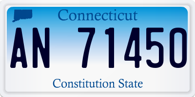 CT license plate AN71450