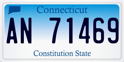 CT license plate AN71469