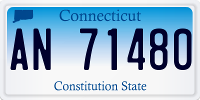 CT license plate AN71480