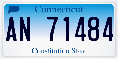 CT license plate AN71484
