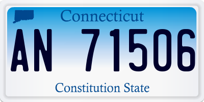 CT license plate AN71506
