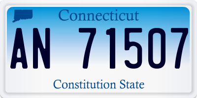 CT license plate AN71507