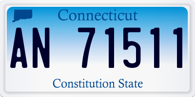 CT license plate AN71511