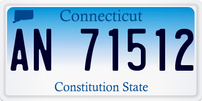 CT license plate AN71512