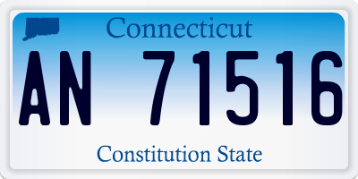 CT license plate AN71516
