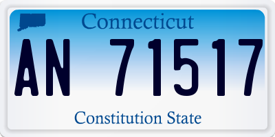 CT license plate AN71517