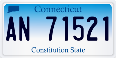 CT license plate AN71521