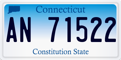 CT license plate AN71522