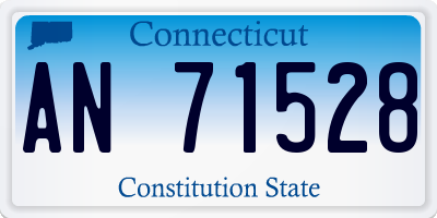 CT license plate AN71528