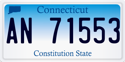 CT license plate AN71553