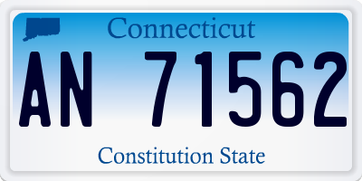 CT license plate AN71562
