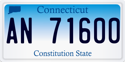 CT license plate AN71600