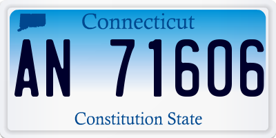 CT license plate AN71606