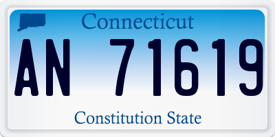 CT license plate AN71619