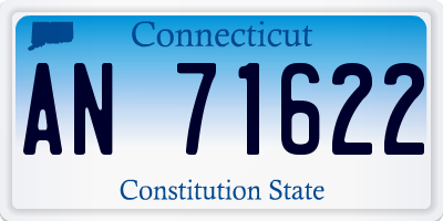 CT license plate AN71622